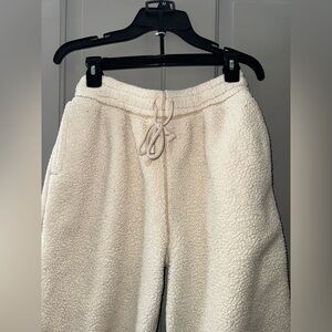 urban outfitters Cozy Cream Sherpa Joggers